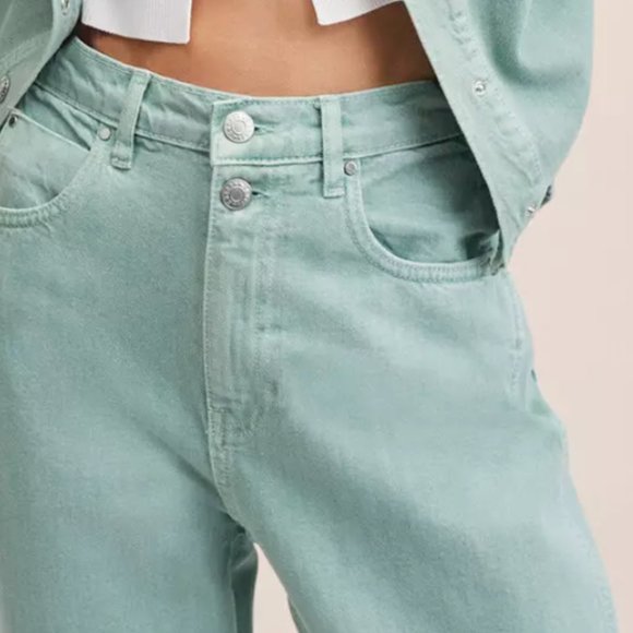 NEW Mango Tapered Ankle High Waist Jeans - Picture 3 of 7